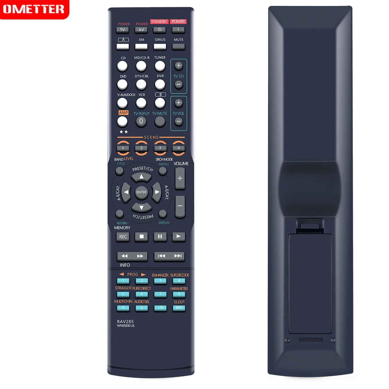 New Remote Control Fit for Yamaha AV Receiver HTR-6160 RX-V663BL RX-V663 Remote RAV285 WN05830US