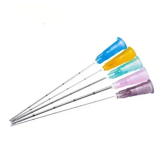 Immediate Delivery 18G 20G 22G 25G 27G 50mm 70mm for Fine Beauty Sterile Microcannula Clear Scale Flexible Blunt Tip Cannula