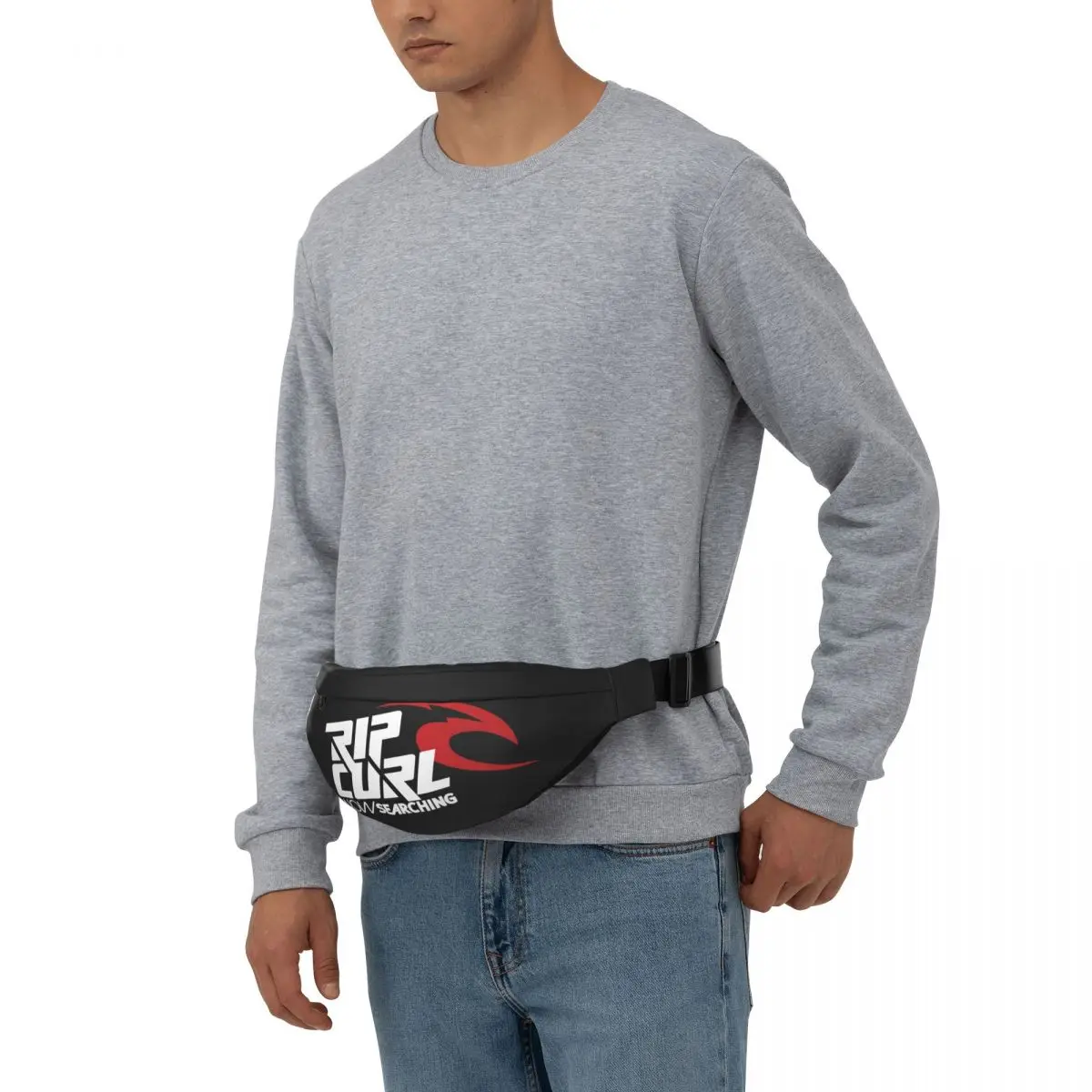 Rip Curl LOGO Unisex Waist Bag Multifunction Sling Crossbody Bags Chest Bags Short Trip Waist Pack