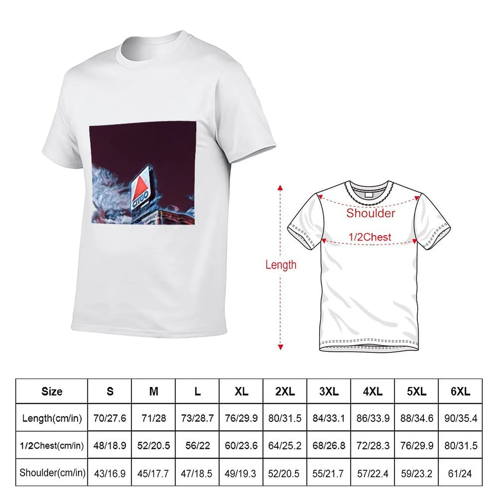 Citgo Sign Boston T-Shirt t shirts for man graphic vintage t shirts for man cotton funny t shirt man plain T-shirt
