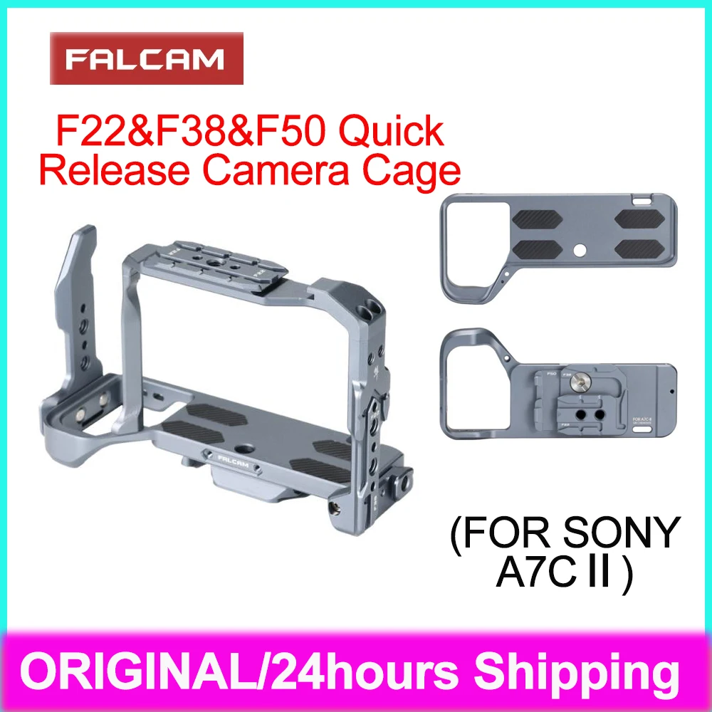 FALCAM F22 F38 F50 Quick Release Camera Cage L-Bracket Quick Release Bottom Plate FOR SONY A7C2 Camera Accessories