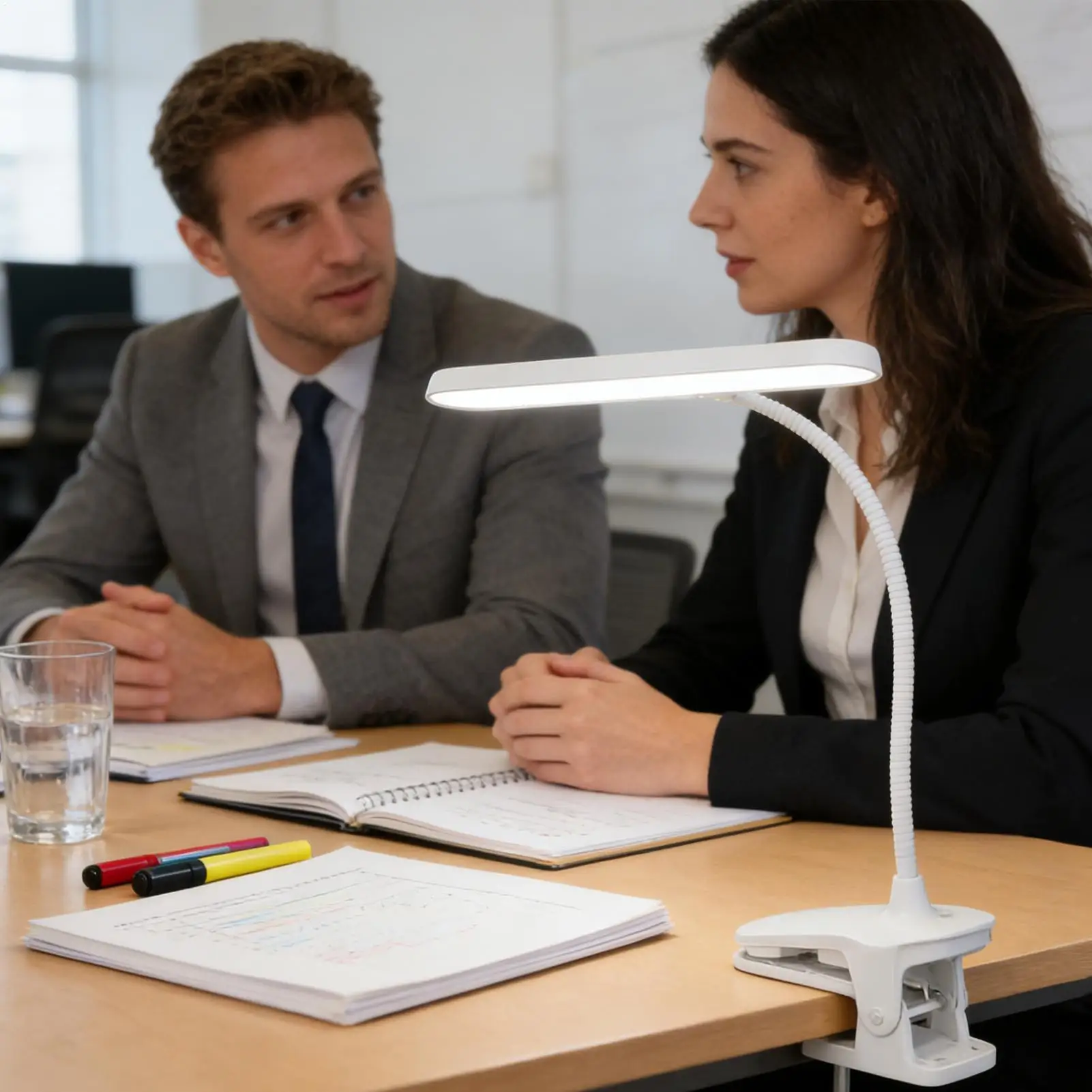 クリップオンランプ-調節可能なグースネックデスクライト-譜面台用-クラフトワークベンチ-ベッドサイド読書用-オフィス-ワークショップ-寮用-フレキシブル