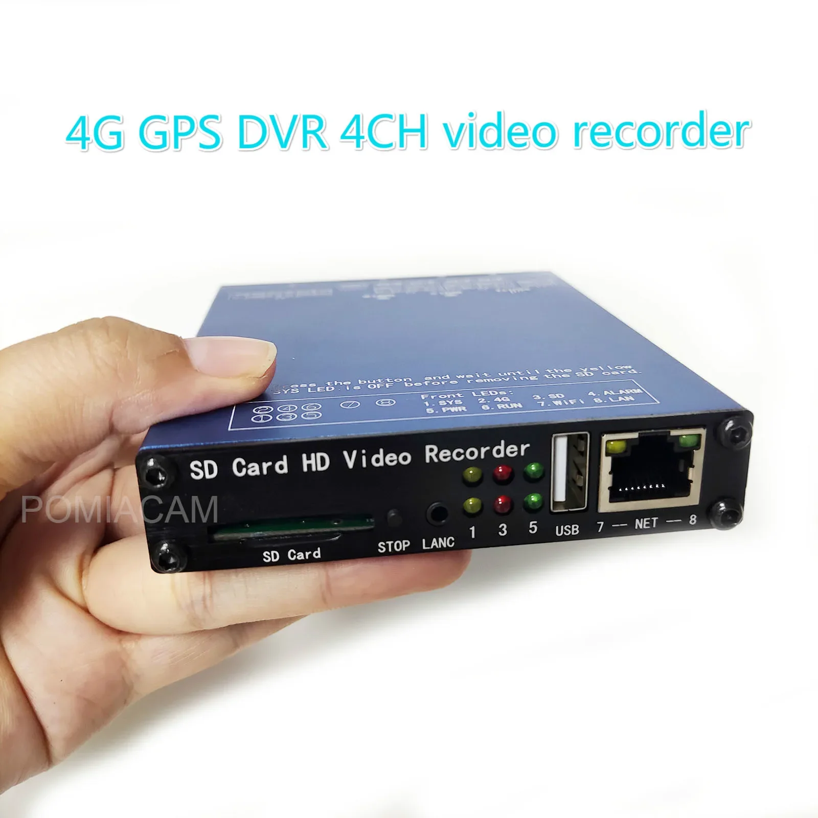 SDVR004Pro Mini DVR camera video recording WIFI 1080P monitor Detection real-time mobile dvr for BNC camera GPS WIFI 4G