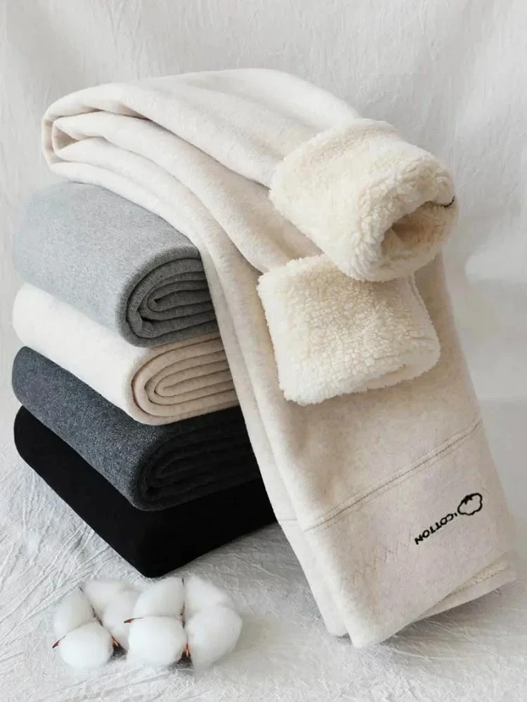 

Черные леггинсы, женские модные теплые и толстые зимние брюки с высокой талией, повседневные бархатные брюки, эластичные однотонные джеггинсы, новая зима