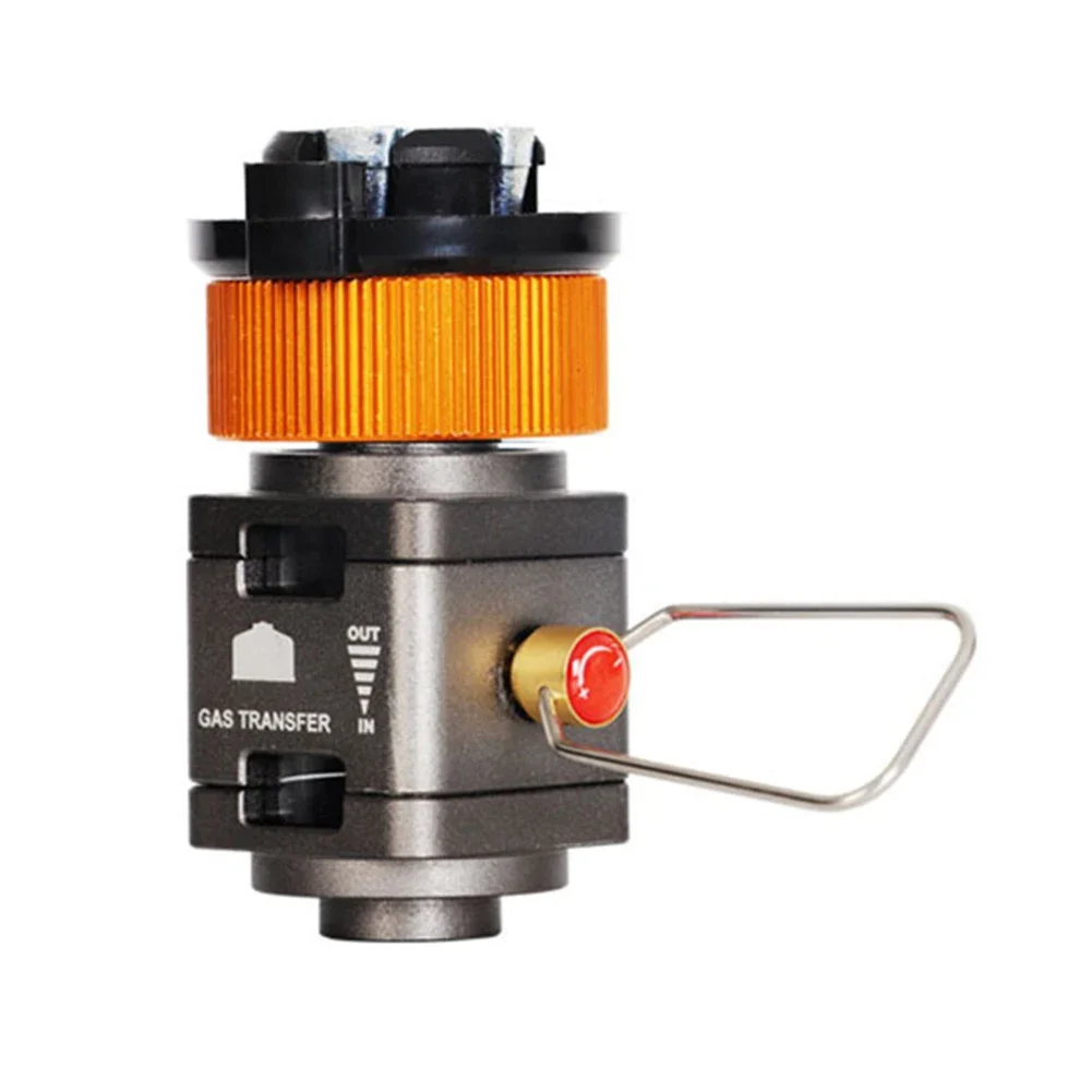 Visual Gas Tank Converter Adapter for Camping Stoves Heaters Lanterns with Residual Gas Collection and Mutual Charge