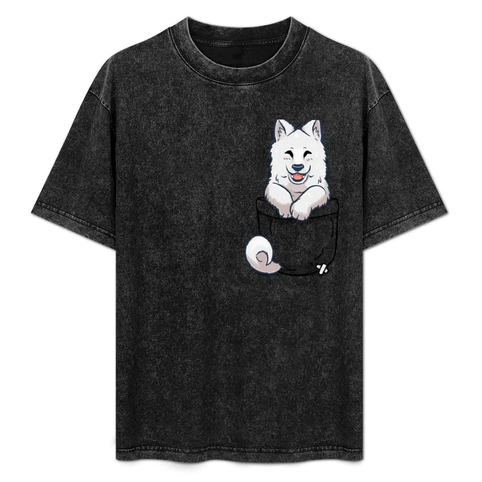 

Pocket Samoyed T-Shirt mens graphic t shirts t shirt for man funny t shirts man man shirts for men casual T-Shirt