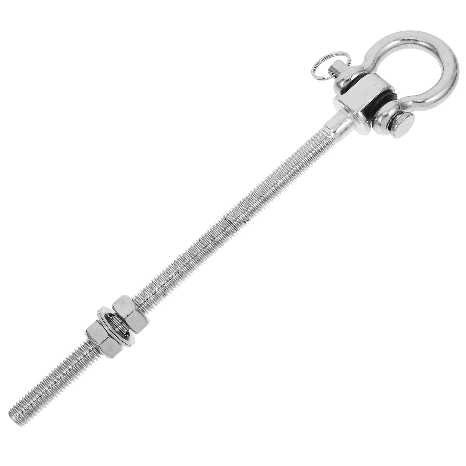 

1pc Heavy Duty Stainless Steel Swing Hooks For Porch Patio Indoor Outdoor Use Durable Swing Hangers With Detachable Rings