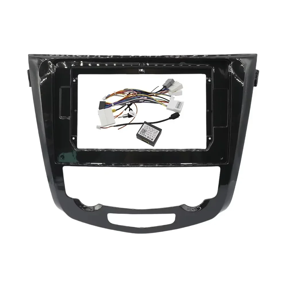 10.1 Inch Car Radio Installation Double Din DVD GPS Mp5 Plastic Fascia Panel Frame For 2014 NISSAN X-TRAIL Auto AC