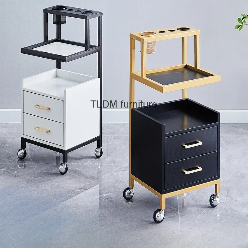 

Hair Tool Salon Trolley Utility Makeup Barber Rolling Salon Trolley Medical Cleaning Carrito Auxiliar Salon Furniture BL50SF