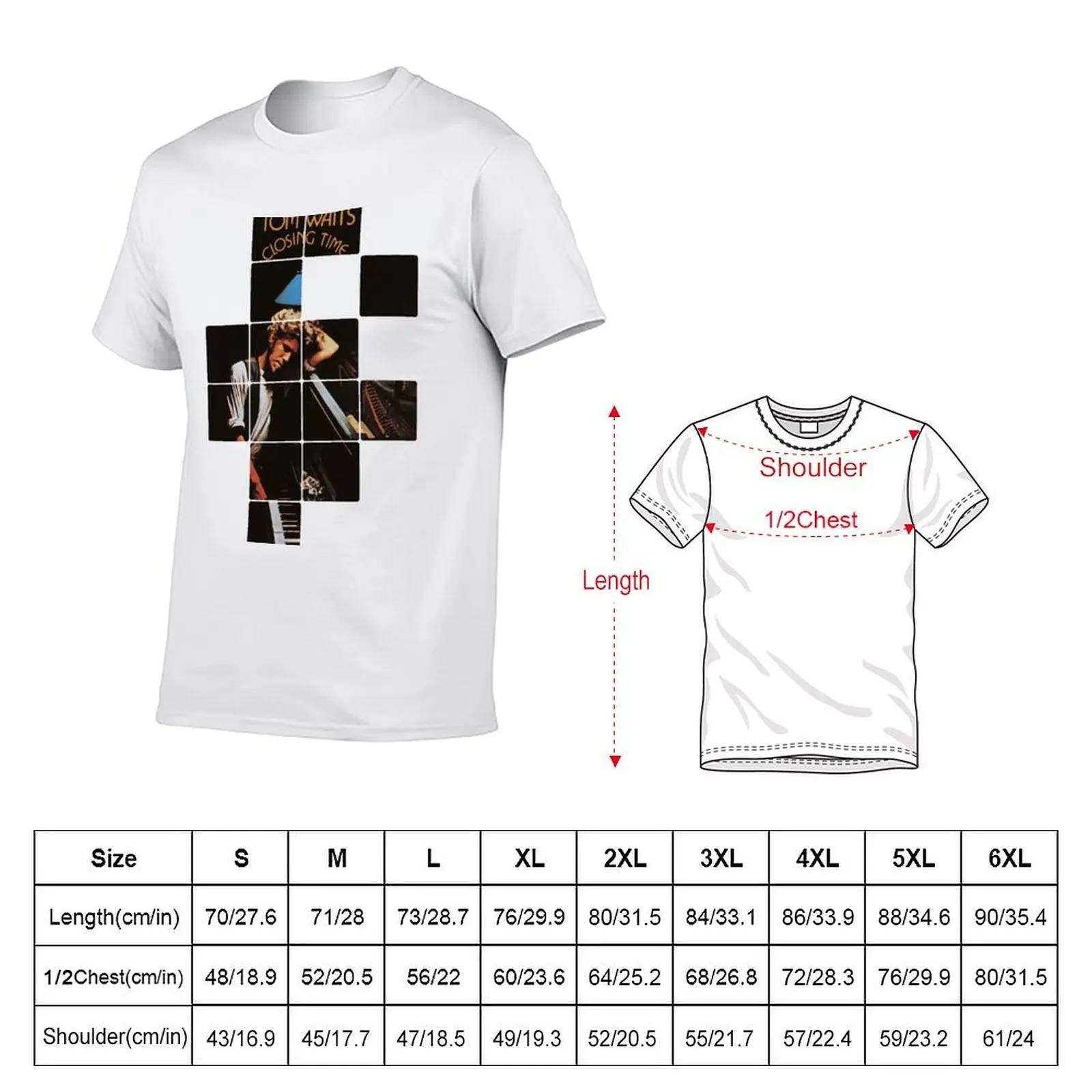 Tom Waits - Closing Time T-Shirt baggy shirts oversized mens t shirts pack