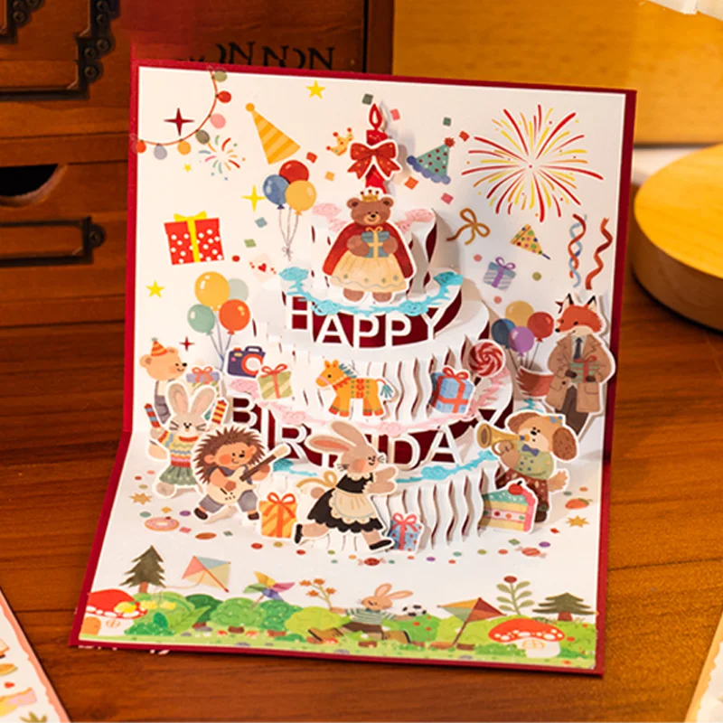 

Mr. Paper Cute Animal Stickers 18 sheets/pack Cartoon Fox Rabbit Singing Live PET Stickers Pack Handbooks Stationery Decoration