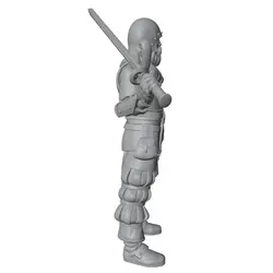 Figura guerrero medieval resina sin pintar para juegos rol coleccionismo