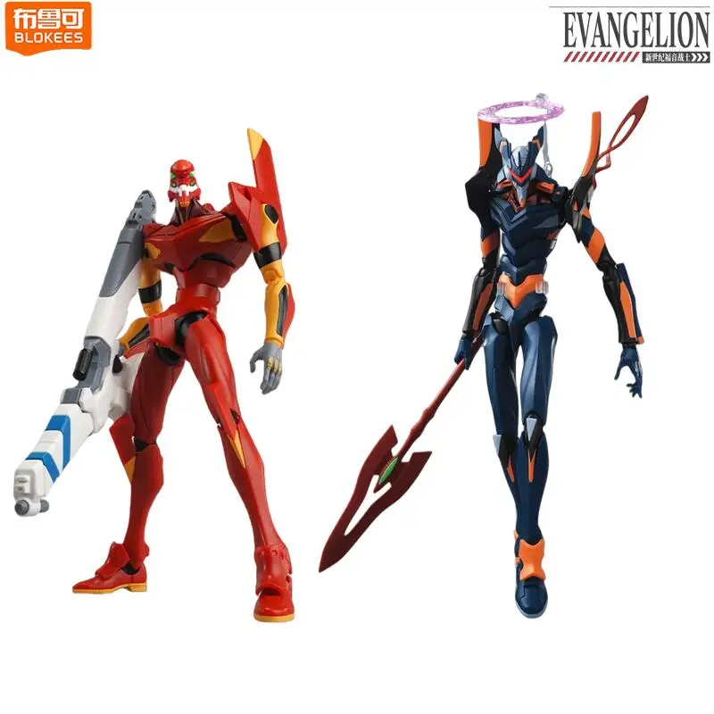 Original Blokees Legend Edition Evangelion Production Model‑02 TV Version & Evangelion Mark.06 Movable Robot Anime Figure Toys