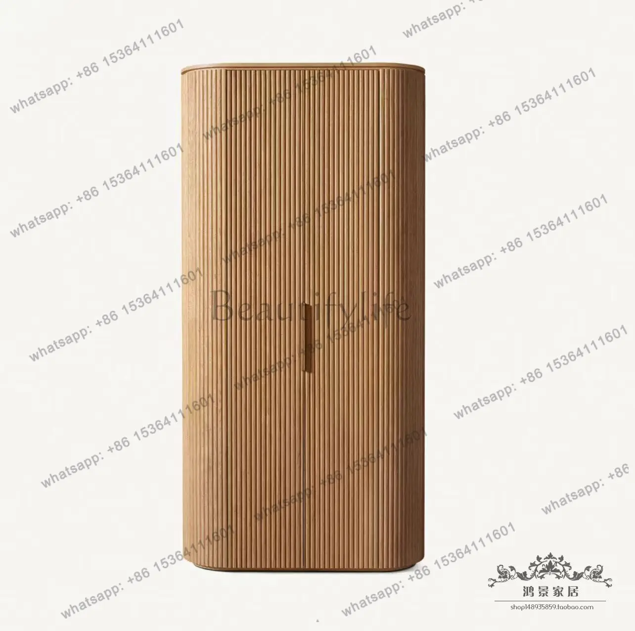 

American solid wood wardrobe opposite door large capacity storage wardrobe bedroom locker