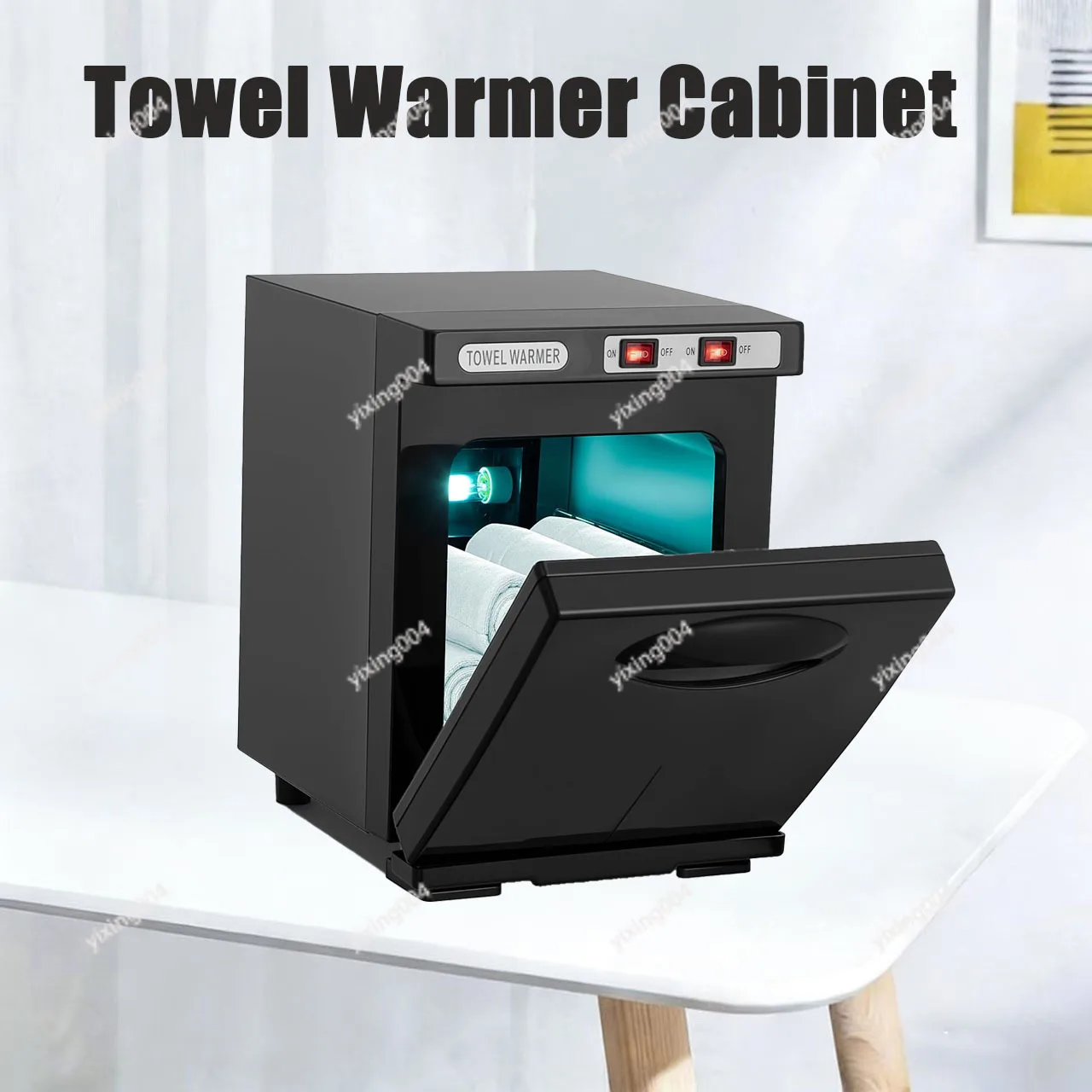Mini Electric Towel Warmer, Heating Disinfection Cabinet for Barber & Beauty Salon