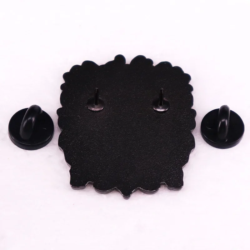 Creative Animal Lion Head Brooch Fashionable Backpack Clothing Decorative Pin Interesting Metal Enamel Badge Boutique Medal Gift