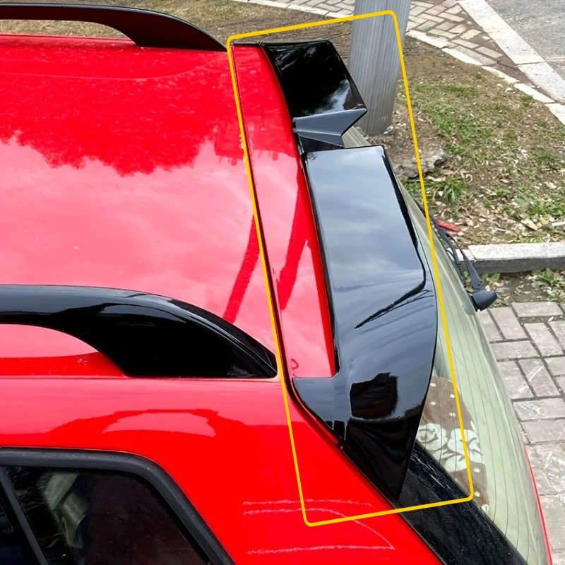Rear Trunk Spoiler Wing for Volkswagen Polo 9N 2003-2008 ABS Tail Trunk Lip Body Kits Tuning Glossy Black Tail Wing Auto Parts