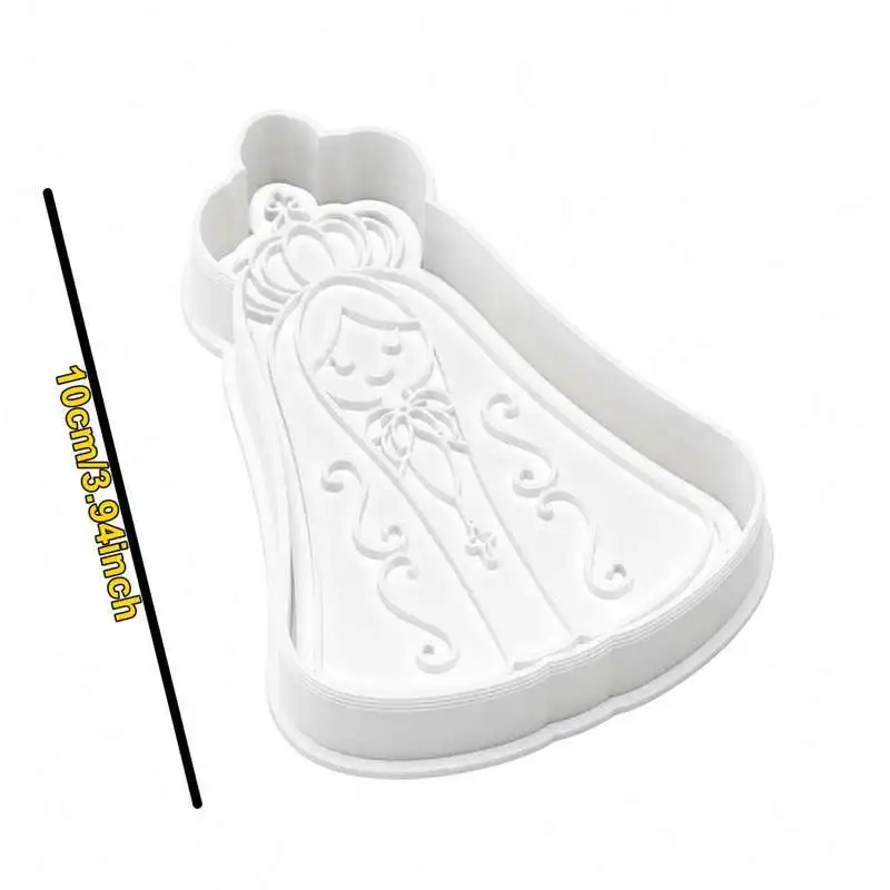 Virgin Mary Cookie Stamp Mold for Festival Baking Cake Decorating Tool