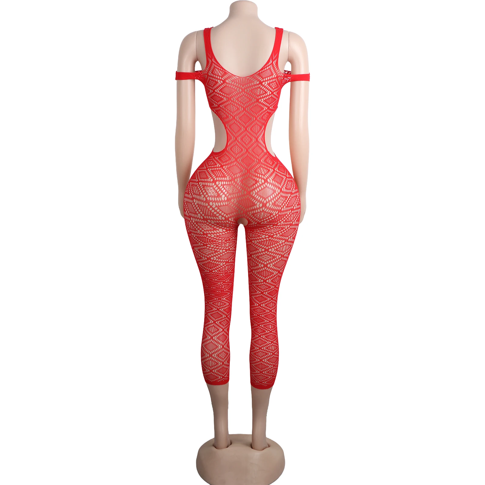 Fishnet Longline Bodysuit Pole Dance Performance Exotic Stage Outfit Rhinestone Adult Dancewear Sexy Nighttime Costume Apparel view 6