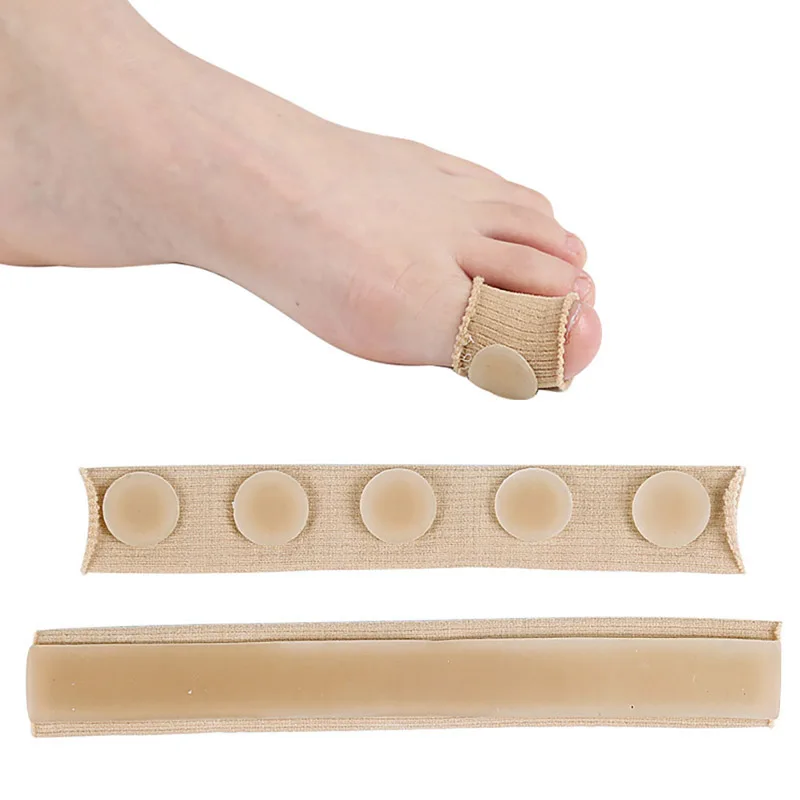 Fabric Finger Toe Protector Separator Tubes Foot Hand Pain Relief Soft Massager Bandage Foot Care Tools Callus Protection Tools