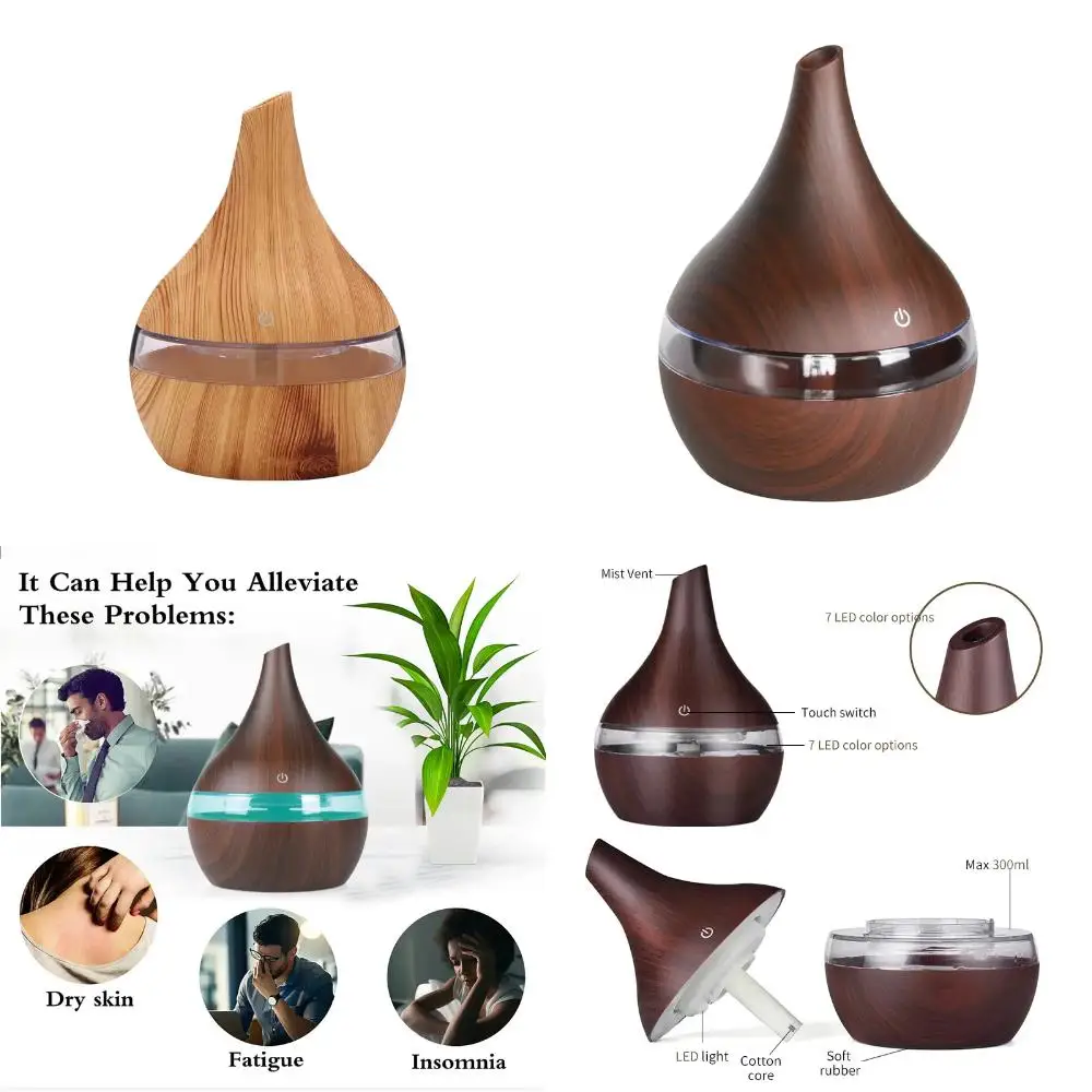 Portable Aromatherapy Essential Oil Diffuser for Bedroom - Air Aromatherapy Humidifier and Freshener