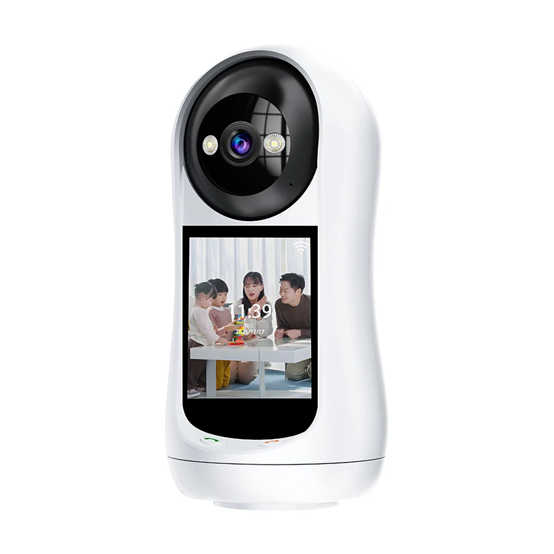 2MP 1080P Vstarcam O-Kam 2.8Inch Screen  One Key Call Video Phone Bluetooth IP Dome Camera AI Humanoid Elder Care Baby Monitor