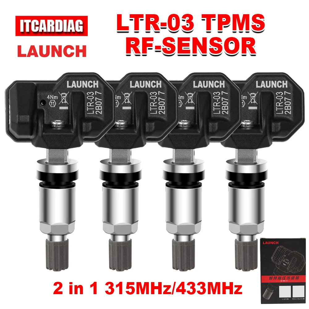 LAUNCH TPMS Sensor X431 LTR-03 RF-SENSOR 2in1 315/433MHz Tire Repair Test Programming Tool For TSGUN I-TPMS Tire Pressure Tester