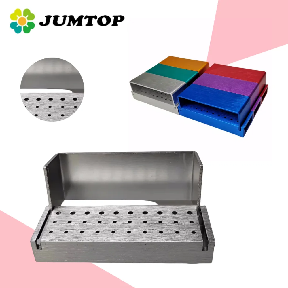 

Высокоскоростные боры и низкоскоростные боры Коробка Держатель стоматологических боров Чехол для блока Стоматология Автоклавируемая дезинфекционная коробка Стоматологический продукт