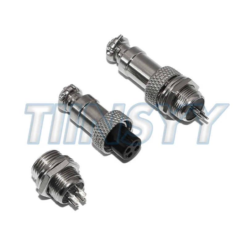 Universal Metal 2/3/4/5/6 Pin Male&Female Aviation Plug Wire Panel Connector GX12
