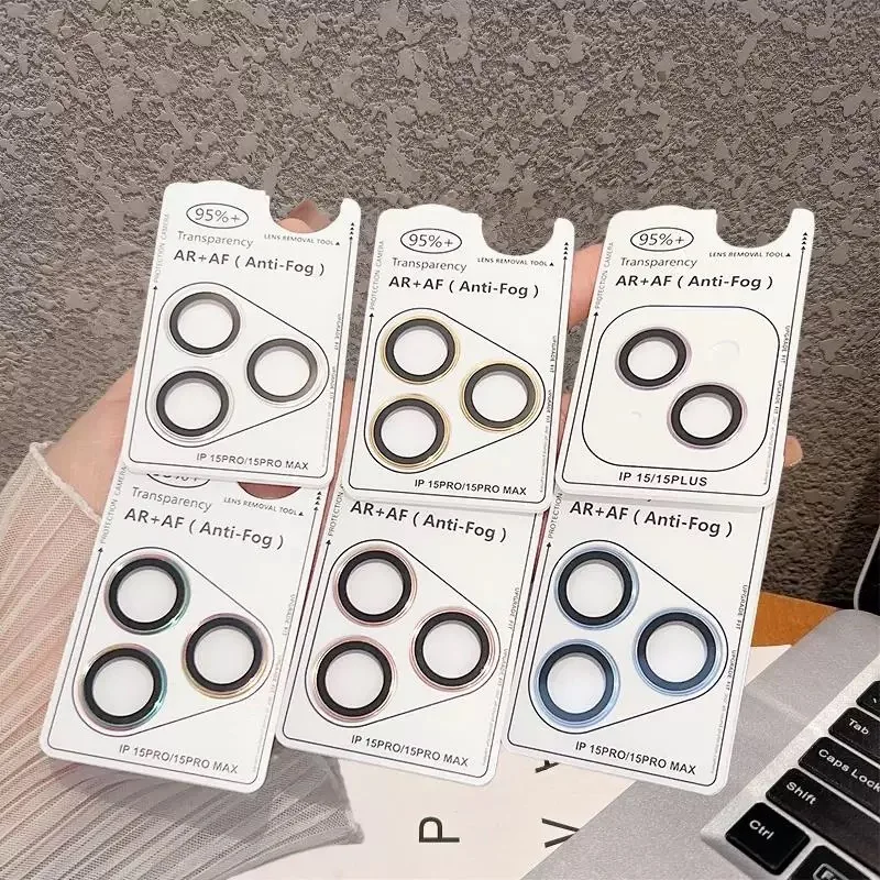 2-3Pcs Colorful Metal Ring Glass Camera Lens Protector For IPhone 18 17 Pro Max Plus 18 15 Pro For IPhone17 16 14 Pro Max Cover