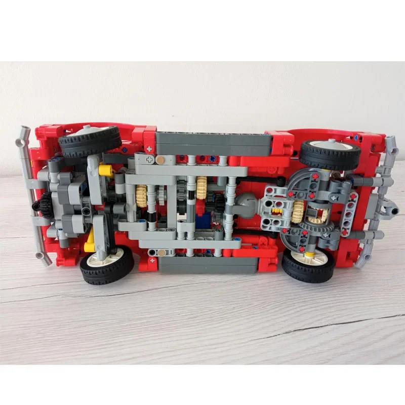 MOC-87640 City Red Wrecker assemblaggio Splicing Building Blocks modello MOC CreativeEducational Kids Birthday muslimb