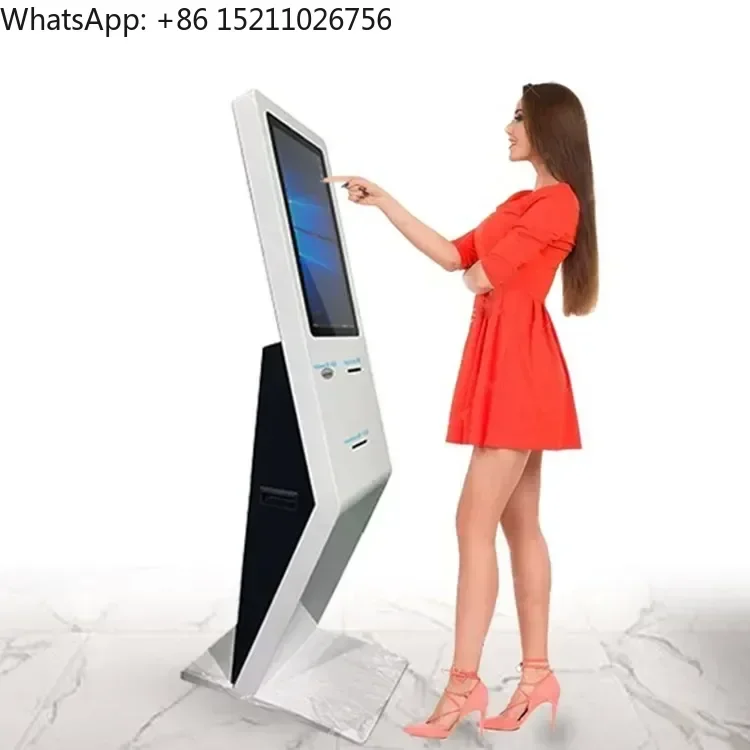 WIFI Touch Screen ATM Kiosk Machine A4 Printer/ID Card Reader/ Payment Terminal Kiosk