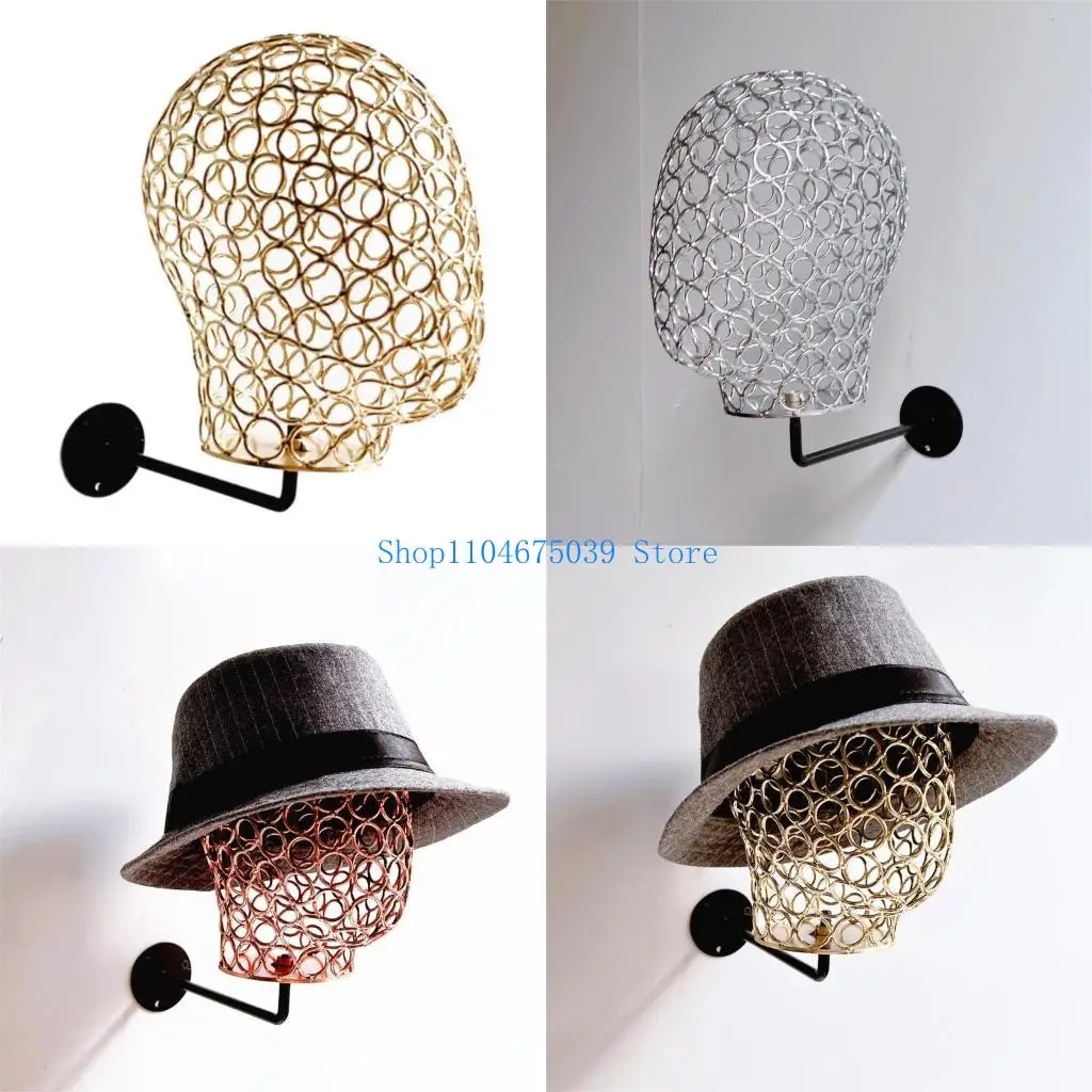 

5asd Modern Metal Mannequin Display Head Model For Displaying Hats And Headdresses