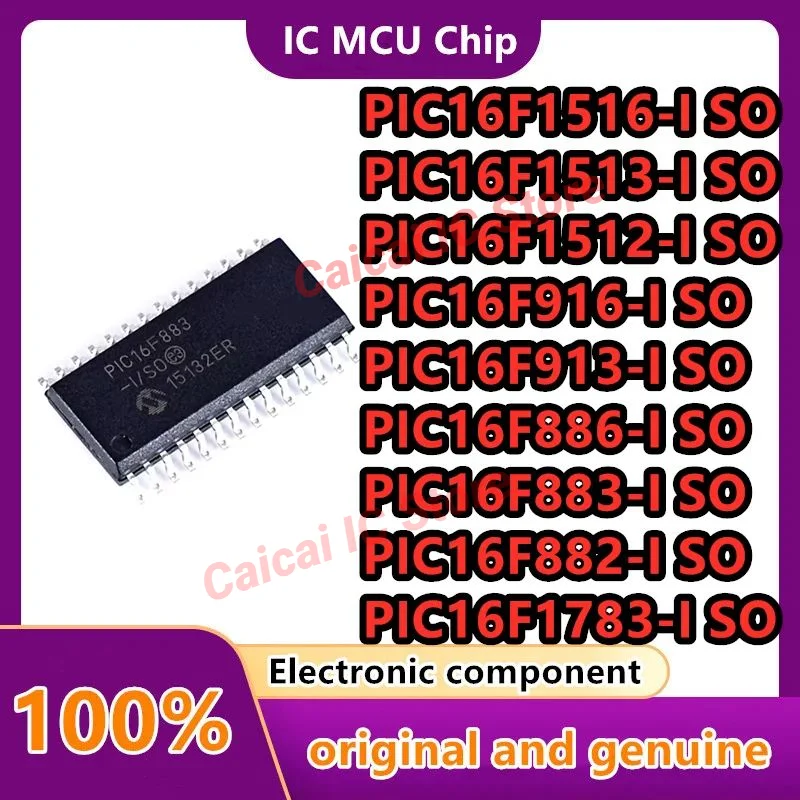 10PCS PIC16F882-I/SO PIC16F883 PIC16F886 PIC16F913 PIC16F916 PIC16F1512 PIC16F1513 PIC16F1516 PIC16F1783 microcontroller MCU IC