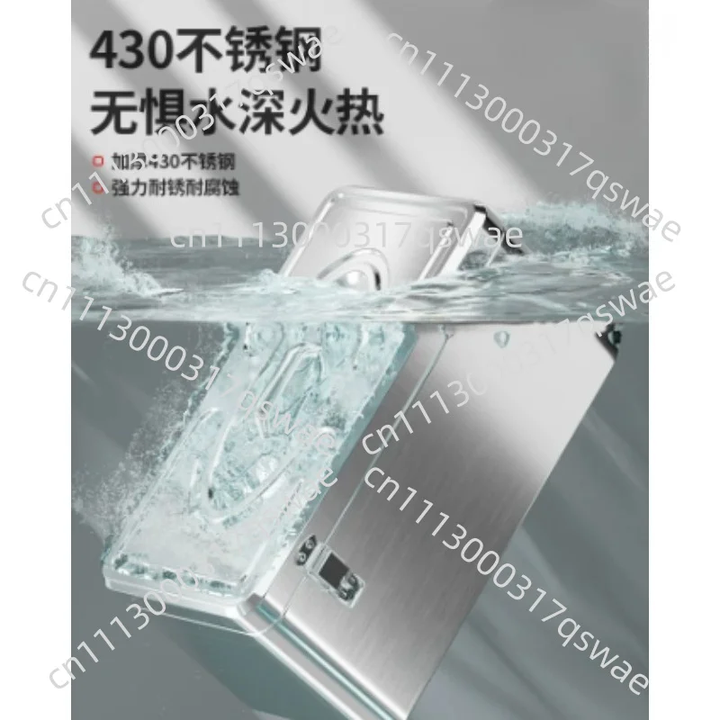 Thickened Stainless Steel Portable Hardware Tool Box Double Lock Detachable Tray Multi Layer Household Storage Box