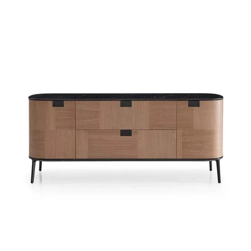 Italian light luxury high-end dining side cabinet modern simple combination with storage locker