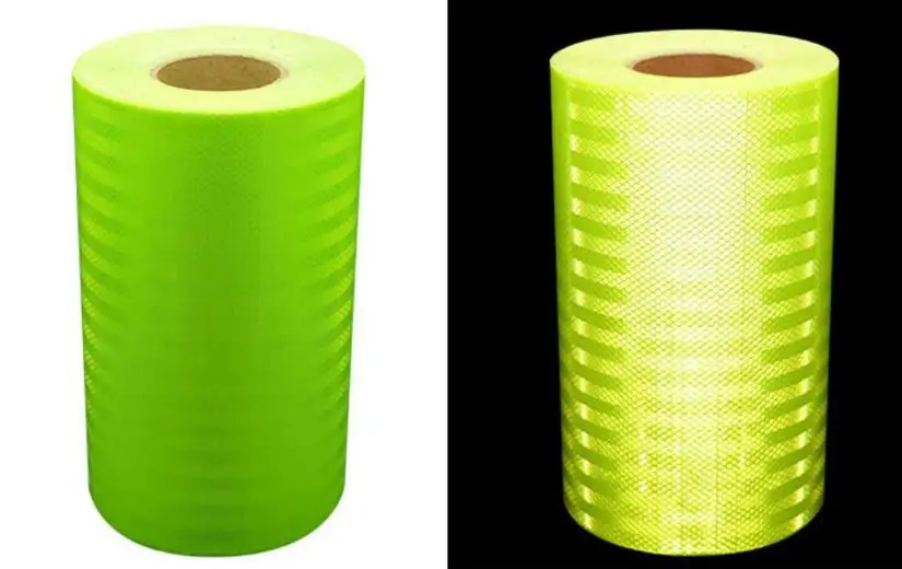 5 / 10 / 15 / 20cm Breiter Weißer Gelber Roter Blauer Reflektorstreifen Auto-Dekorationsaufkleber Reflektorband Antikollisions-Warnzeichen – Detail 9