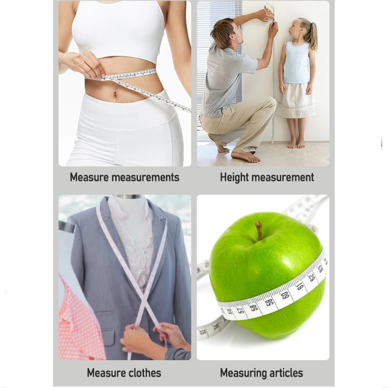 Soft Tape Measure Double Scale Body Measuring Tape Sewing Ruler Fashion Tape Fabric Tape Measure with Double Dropshipping
