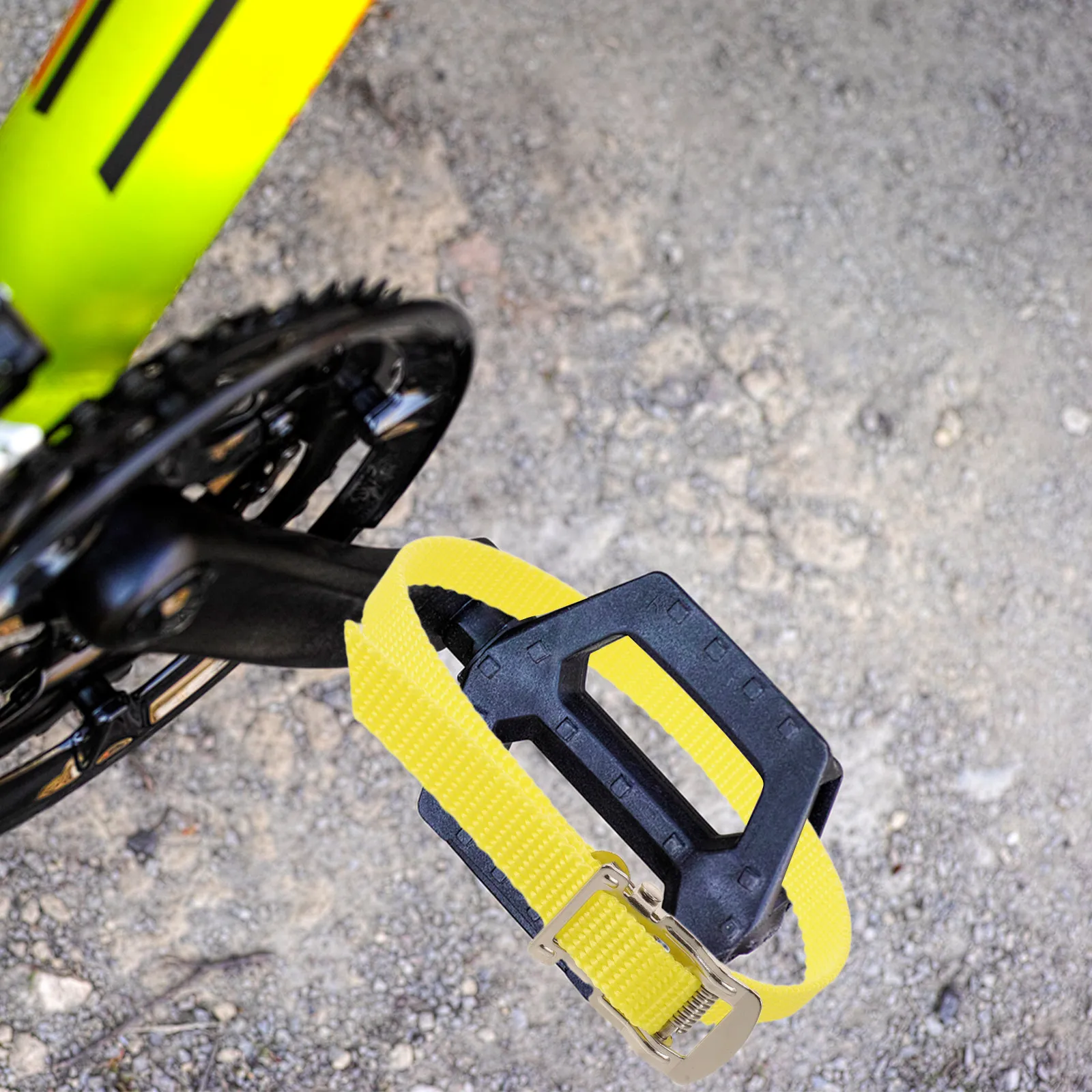 4Pcs Bike Pedal Straps Cycle Foot Toe Clips Replacement Pedal Binding Straps Antislip for Commuting Mountain and Stationary