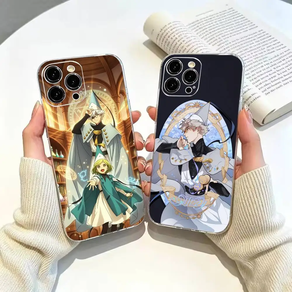 Funda de Teléfono con Diseño de Sombrero de Bruja para iPhone 17, 16, 15, 14, 13, 12, 11 Pro, Max, Plus, X, XS, XR, SE4, Funda Transparente de TPU Suave