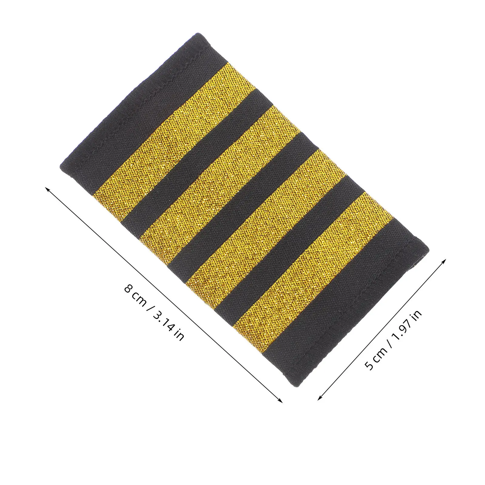1Pair Pilot Epaulets Professional Shoulder Boards for Airline Pilots Clubs Captain Uniform Epaulettes Aviation