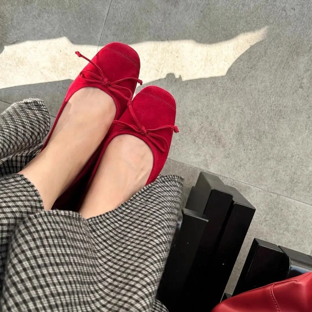 genuine-leather-2026-retro-ballet-flat-oes-women's-mary-janes-red-bow-kitten-heels-korean-sle-four-seasons-youth-footwear