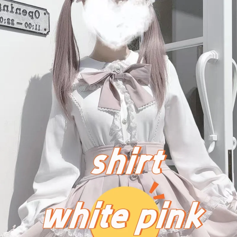 white pink shirt