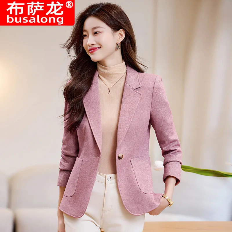 

Новый стильный модный костюм, повседневный женский профессиональный пиджак с длинными рукавами, официальная куртка, рабочая одежда8916