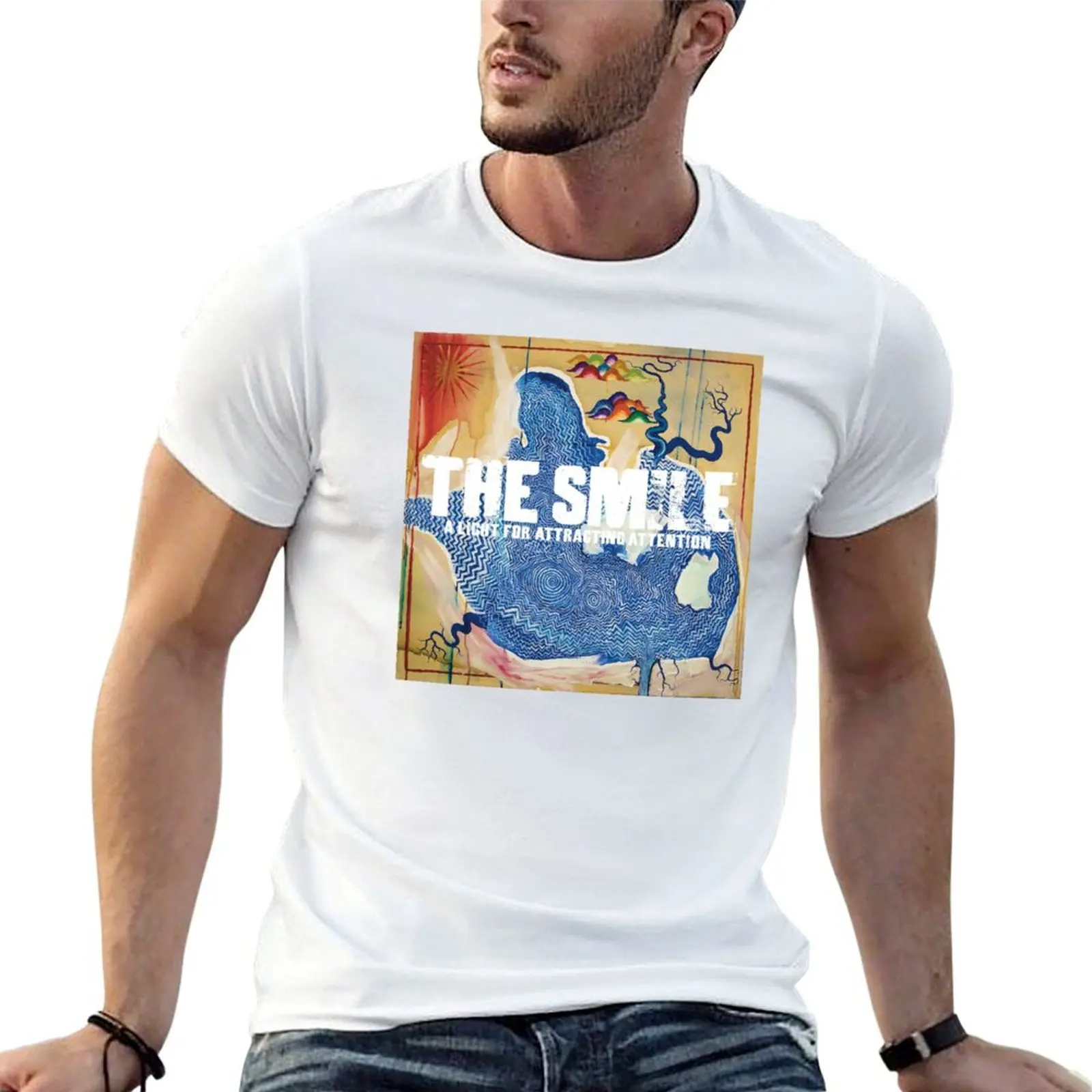 A Smile Light for Attracting Attention T-Shirt Casual Graphic Print Tee