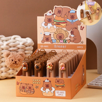 Capibala 24pcs Eraser Cartoon Set Can Push And Pull Cute Resin Patch Pencil Eraser Student Stationery School Prizes Gifts
