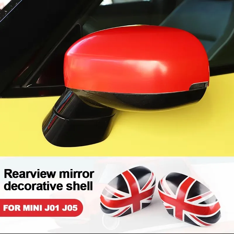 

2 шт. автомобильные чехлы на зеркала заднего вида для MINI Cooper S E SE для J01 EV для J05 Aceman, украшения для автомобиля-стайлинг для мини-аксессуаров