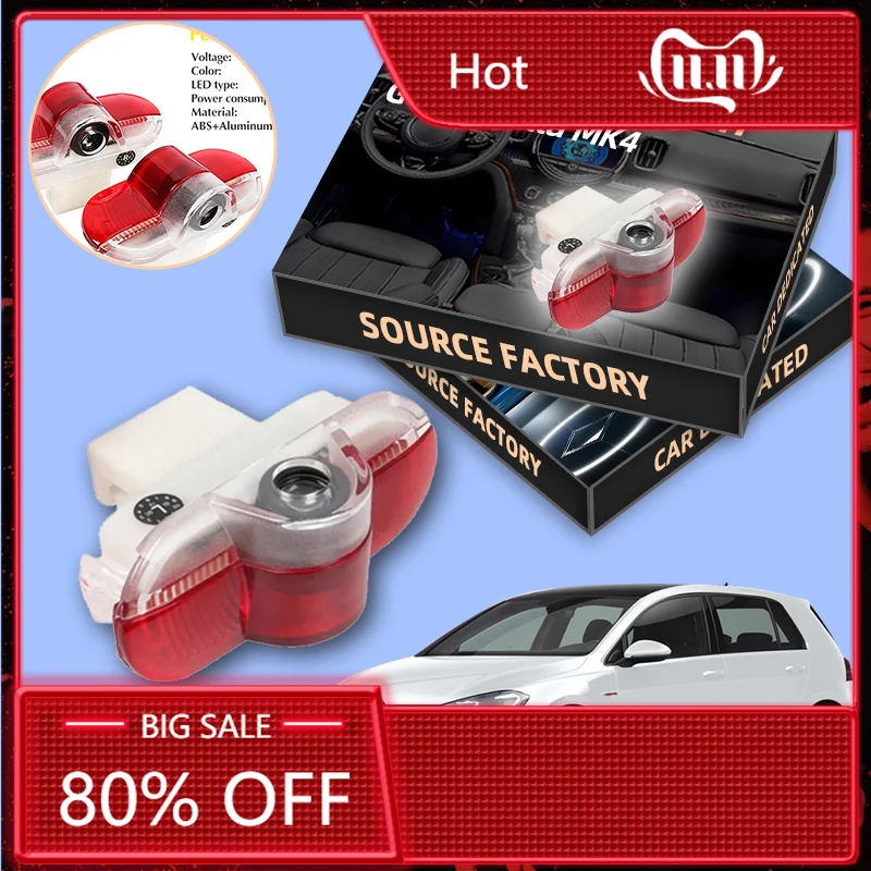 

Для VOLKSWAGEN VW 2026, новая светодиодная лампа для внутренней двери автомобиля, декоративная лампа, аксессуары для VW Caddy MK3 Beetle Bora Sharan Tou