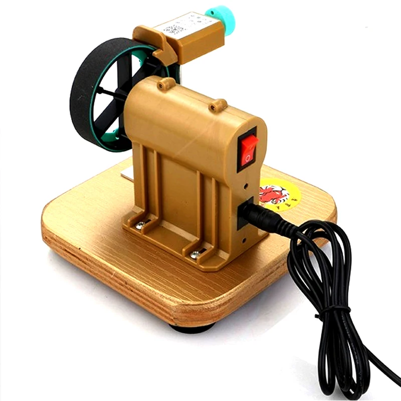 Fully Automatic Hairdresser Flat Shear Machine Grinding Machine Tailor Scissors Sharpener Tool With 6PCS Sand Ring