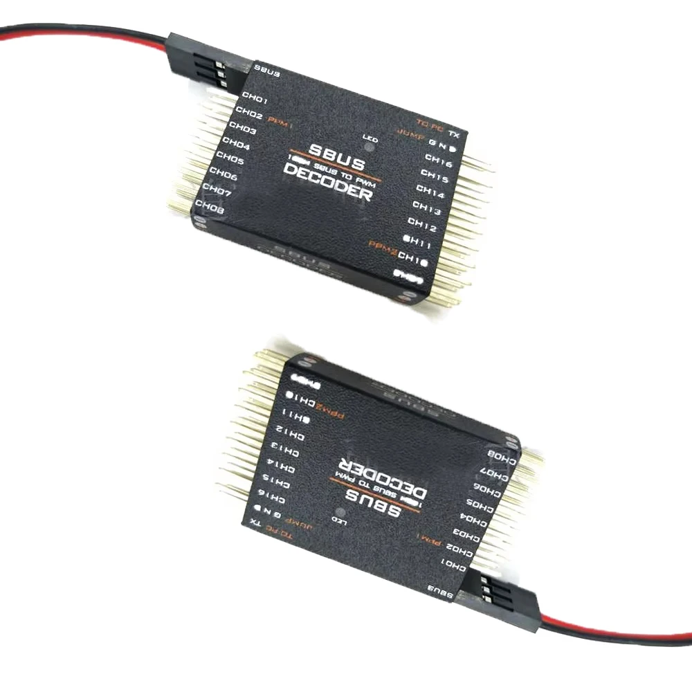 

SBUS to 16CH PWM Converter SBUS to PWM/PPM Decoders Two Way PPM Support Conversion for Futaba Orange Frsky SBUS Signals